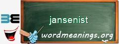 WordMeaning blackboard for jansenist